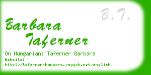 barbara taferner business card